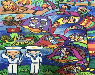 Giáo án Mĩ thuật tích hợp An Ninh Quốc Phòng Tiểu học