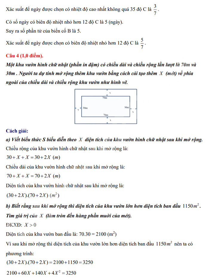 Đáp án đề minh họa thi vào 10 TP HCM môn Toán