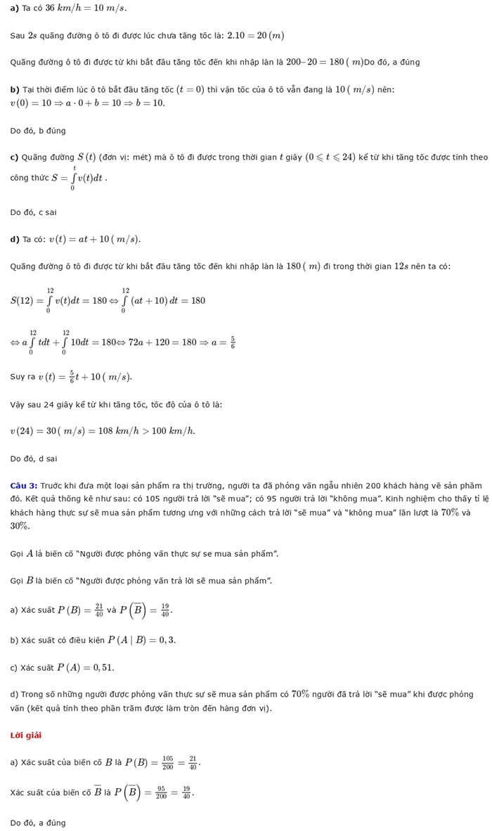Giải đề minh họa Toán 2025