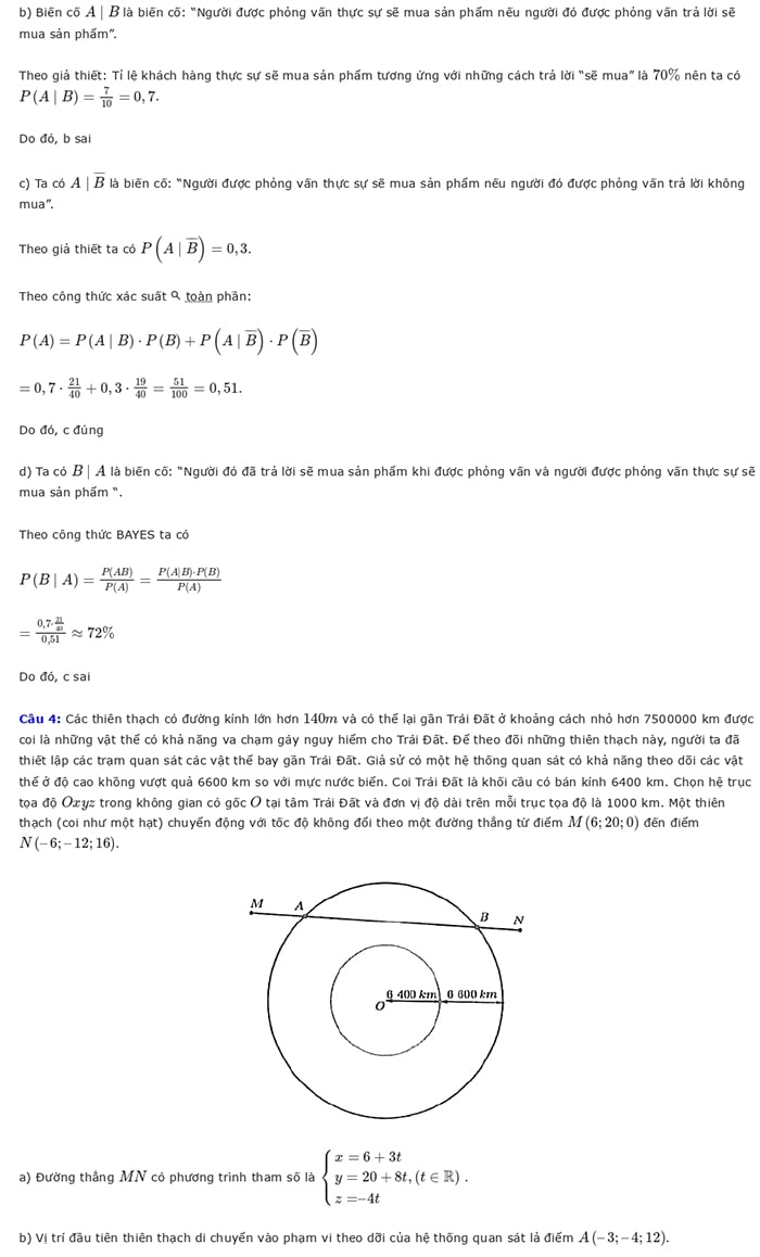 Giải đề minh họa Toán 2025