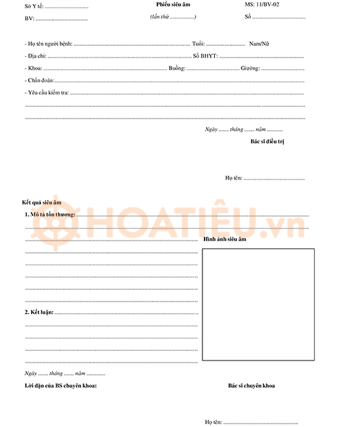 Mẫu giấy khám thai mới nhất