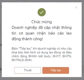 Nộp báo cáo tình hình sử dụng lao động online