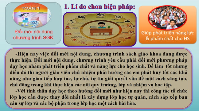 SKKN Biện pháp xây dựng lớp học tự quản trong công tác chủ nhiệm