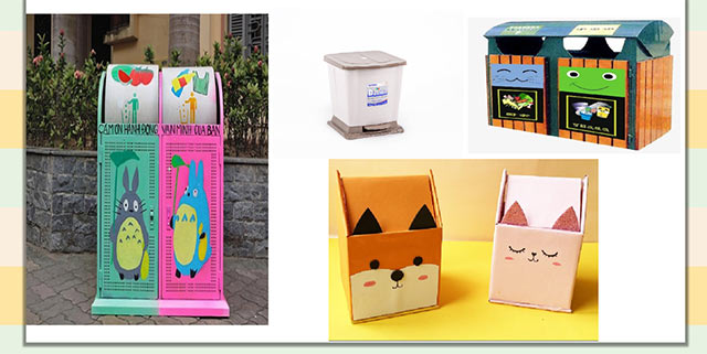 PowerPoint STEM Thùng rác thân thiện