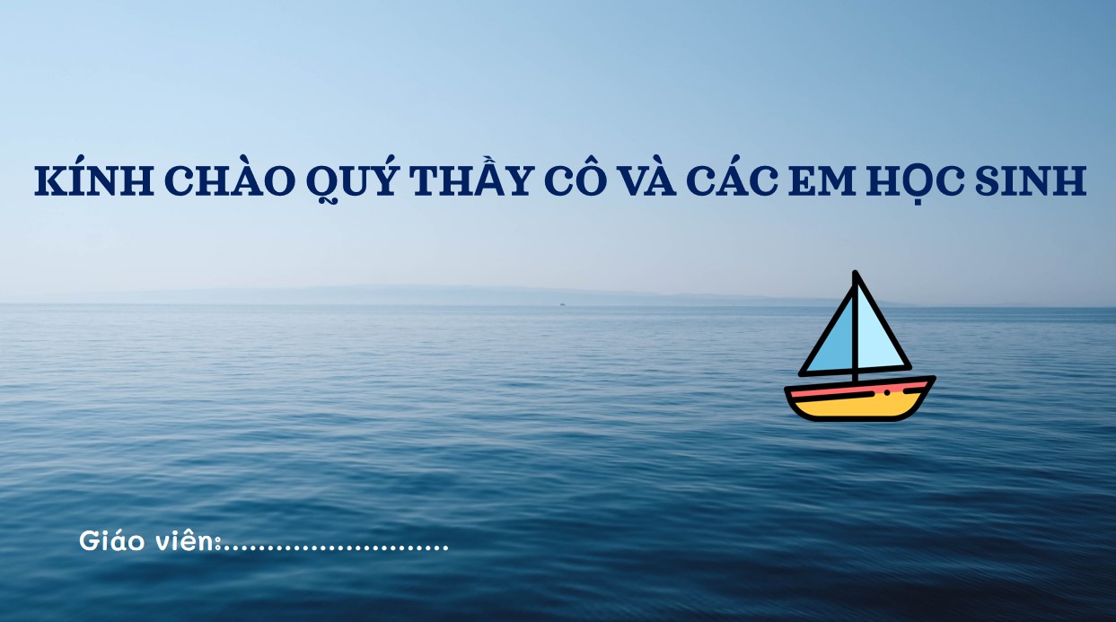 Giáo án điện tử Thuyền và biển