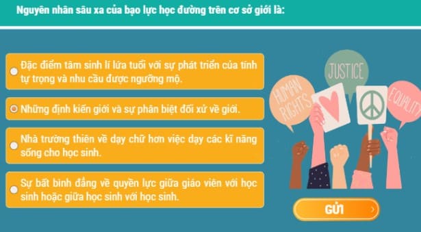 Đáp án tập huấn module Giáo dục giới tính