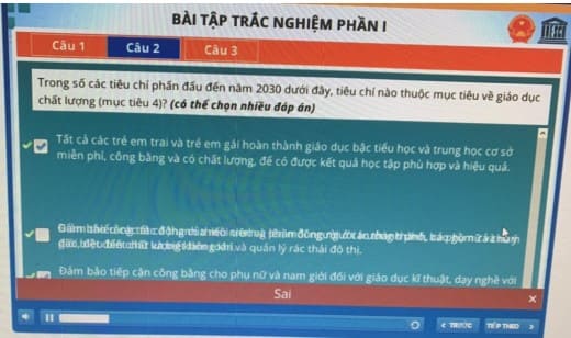 Đáp án tập huấn Bồi dưỡng bình đẳng giới