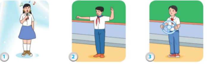 Mỗi học sinh chuẩn bị một câu đố: Người này (những người này) làm nghề gì?