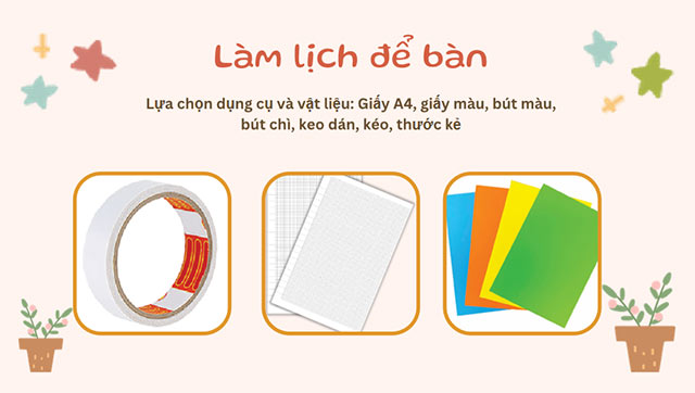 PowerPoint STEM Lịch để bàn tiện ích