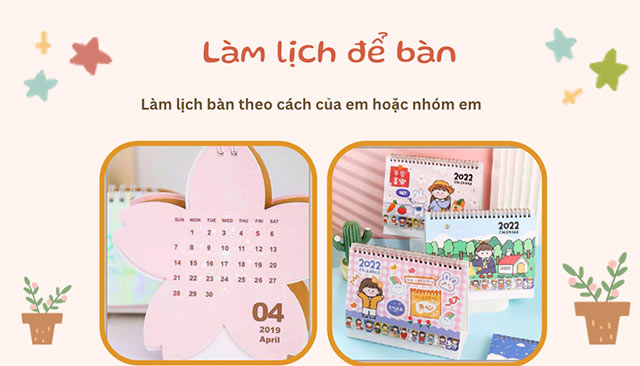 PowerPoint STEM Lịch để bàn tiện ích