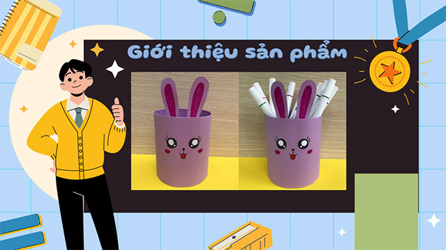 PowerPoint STEM Hộp đựng bút đa năng