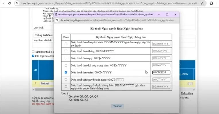 Cách nộp lệ phí môn bài qua mạng năm 2025