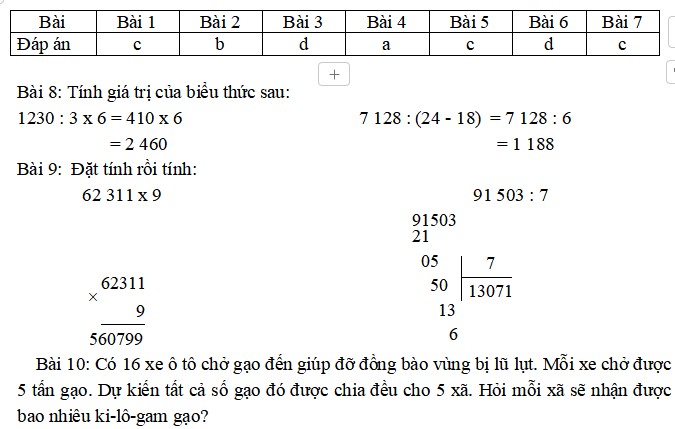Bài tập cuối tuần Toán 5 Kết nối tri thức 