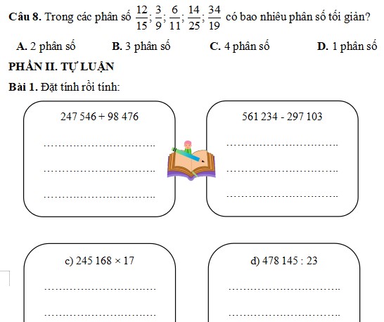 bài tập cuối tuần Toán 5 Kết nối tri thức