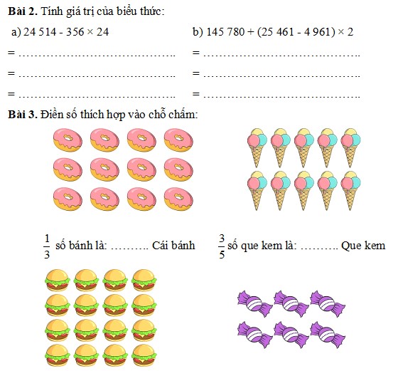 bài tập cuối tuần Toán lớp 5 Kết nối tri thức