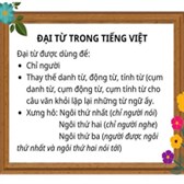 Đặt một câu có đại từ. Cho biết đại từ đó được dùng để làm gì