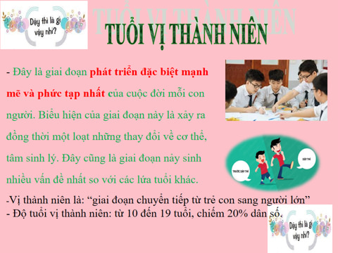 owerpoint ngoại khóa sức khỏe sinh sản vị thành niên