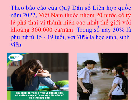 Bài giảng Powerpoint chuyên đề giáo dục giới tính ở tuổi vị thành niên