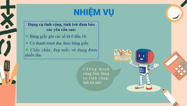 PowerPoint STEM Dụng cụ tính cộng, tính trừ