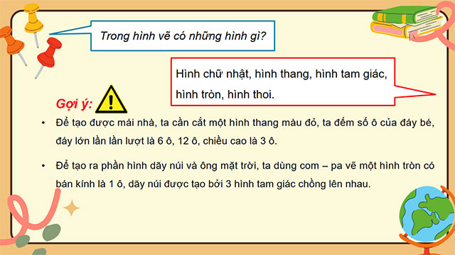 PowerPoint Thực hành và trải nghiệm đo, vẽ, lắp ghép, tạo hình
