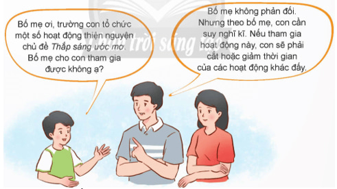  Trao đổi ý kiến với người thân Chung tay vì cộng đồng