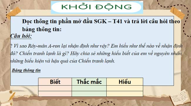 PowerPoint Lịch sử 9 Chiến tranh lạnh