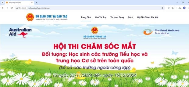 Đăng ký cuộc thi chăm sóc mắt