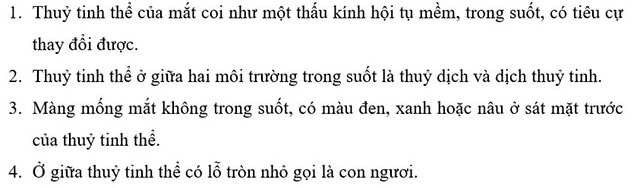 Đáp án cuộc thi chăm sóc mắt và phòng chống suy giảm thị lực ở học sinh THCS