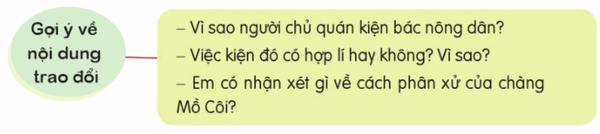 Dàn ý trình bày ý kiến về tài phân xử của Mồ Côi trong truyện Mồ Côi xử kiện