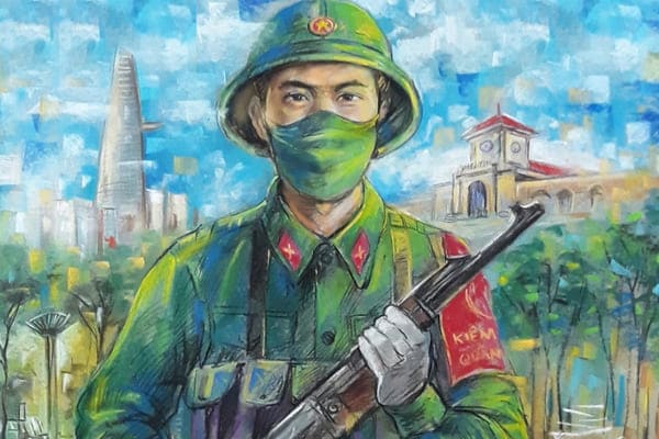 Tranh vẽ chú bộ đội đẹp nhất