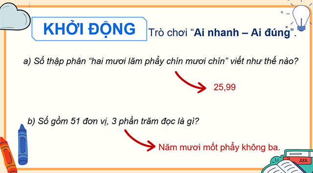 PowerPoint Ôn tập số thập phân