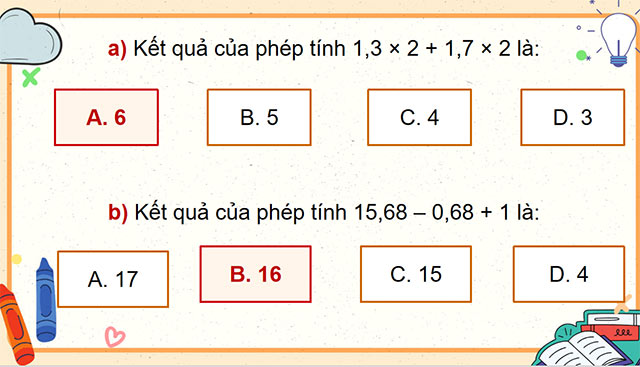 PowerPoint Ôn tập các phép tính với số thập phân