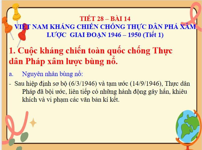 Giáo án Lịch sử 9 Bài 14
