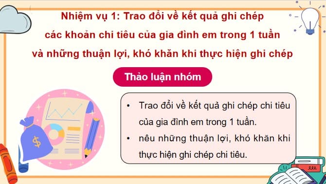 Giáo án điện tử HĐTN 5 Tuần 18 Chủ đề 5: Hội chợ xuân và quản lý chi tiêu