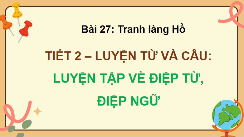 PowerPoint Luyện tập về điệp từ, điệp ngữ