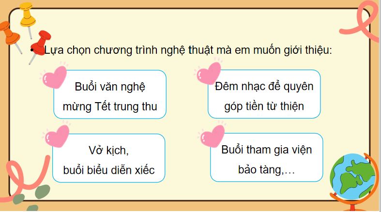 Chương trình nghệ thuật em yêu thích