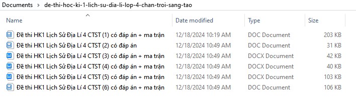 Top 6 Đề thi Lịch sử Địa lý lớp 4 kì 1 có đáp án sách Chân trời sáng tạo