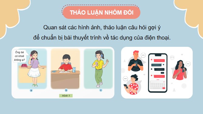 Giáo án điện tử Công nghệ 5 Kết nối Bài 5: Sử dụng điện thoại