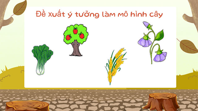 PowerPoint STEM Làm mô hình cây