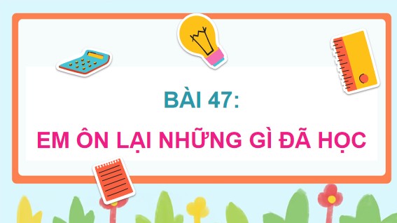 Giáo án điện tử Toán 5 Bài 47 Cánh Diều