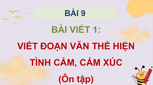 PowerPoint Viết đoạn văn thể hiện tình cảm, cảm xúc (Ôn tập)