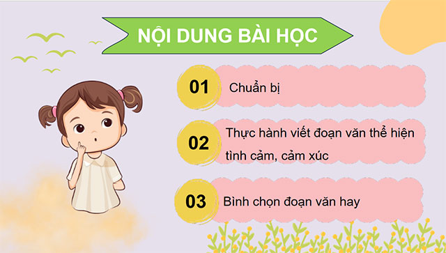 PowerPoint Viết đoạn văn thể hiện tình cảm, cảm xúc (Ôn tập)