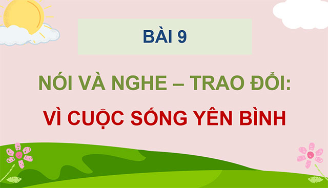 PowerPoint Trao đổi Vì cuộc sống yên bình