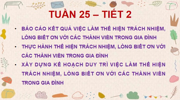 Giáo án PowerPoint Hoạt động trải nghiệm 5 Tuần 25 Chủ đề 7: Yêu thương gia đình. Tôn trọng phụ nữ