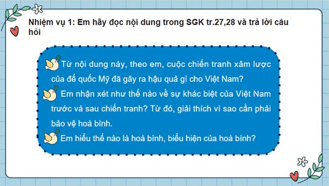 PowerPoint GDCD 9 Bài 5 Bảo vệ hòa bình