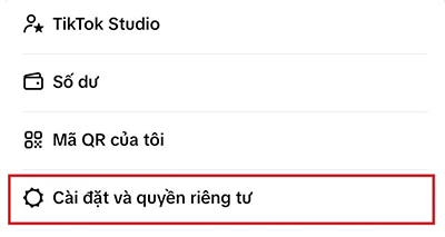 Cách xác thực tài khoản Tik Tok