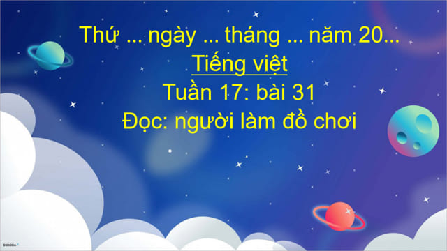Giáo án điện tử Bài 31 Tiếng Việt 3 KNTT