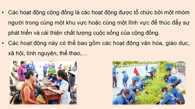 PowerPoint Giới thiệu về một hoạt động cộng đồng