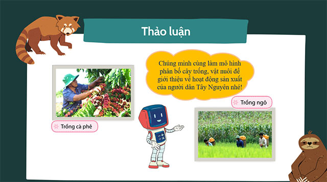 PowerPoint STEM Dân cư và hoạt động sản xuất vùng Tây Nguyên