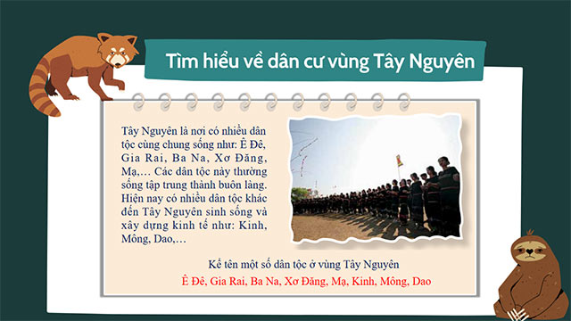 PowerPoint STEM Dân cư và hoạt động sản xuất vùng Tây Nguyên